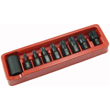 1/2" Dr. Bit socket impact set (SPLINE) 9pcs