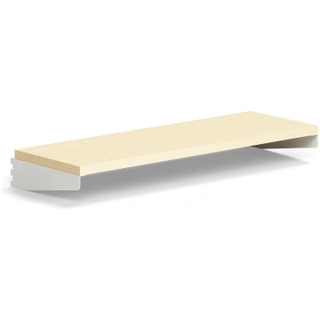 Plaukts RELY, lamināts, 900x300 mm, balts/bērzs