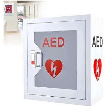 WOLWES AED skapis, defibrilācijas trauksmes kaste,