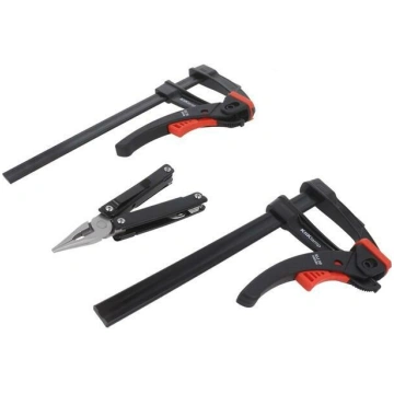Clamp-set; with lever; Grip capac: max.200mm; D: 8