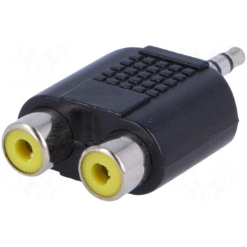 Adapter | Jack 3.5mm plug,RCA socket x2 | stereo V