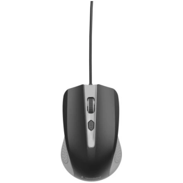 MOUSE USB OPTICAL GREY/BLACK/MUS-4B-01- GEMBIRD