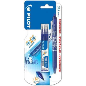 Pilot Frixion Clicker gēla pildspalva + 3 uzpildes