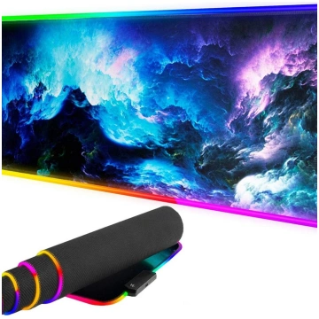 Spēļu peles paliktnis kosmoss RGB 80x30cm