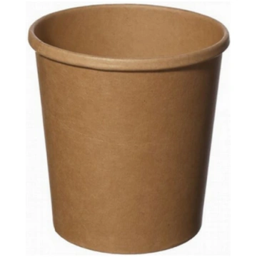 Papīra konteineris 355ml 96mm brūns kraft 15826