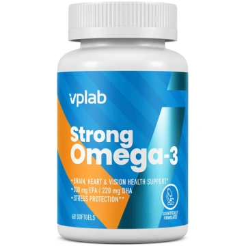 VPLab Strong Omega3 softgels kapsulas, 60 gb