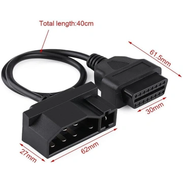 New 7 Pin OBD1 to 16 Pin OBD2 Adapter Cable For Fo