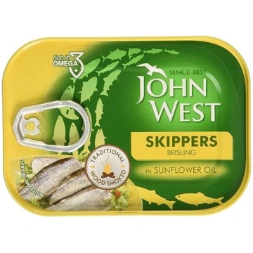 John West Skippers Wood Smoked Brisling saulespuķu