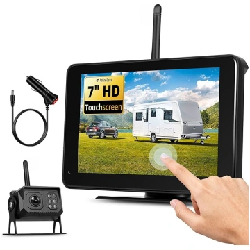 SIXWIN Kabelloses Rückfahrkamera-Set, 7 Zoll Touch
