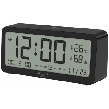 Adler Alarm Clock AD 1195b Alarm function Black