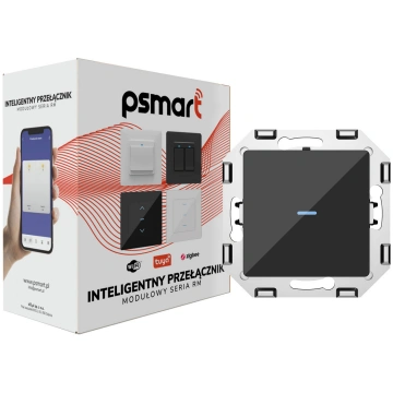 PSMART skārienslēdzis 1 ķēdes (RM sērija) – melns 