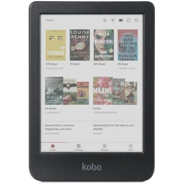 Kobo Clara Colour 6" e-Book Reader, Black N367-KU-
