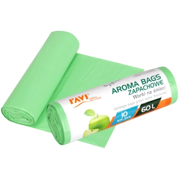 Aroma Bags atkritumu maisi zaļais ābols 60L 10 gab