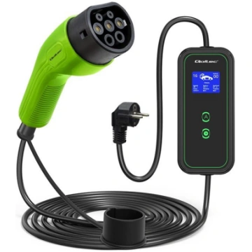 Qoltec Mobile EV Charger 2-in-1 Type2 | 3.5kW | 23