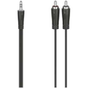 Hama Audio Cable 3.5 mm - 2 RCA 1.5 m melna - Vads