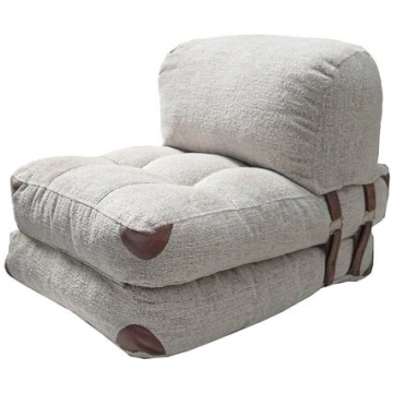 Krēsla gulta Fold Teddy, pelēka Nav norādīts