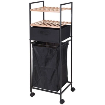 Veļas grozs Bathroom Solutions 442464, 40 l, melna