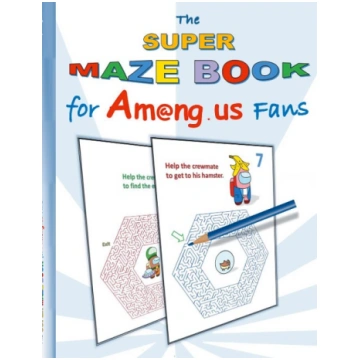 The Super Maze Book for Am@ng.us Fans: labyrinth,