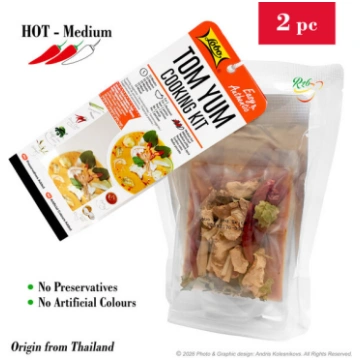 TOM YUM autentiskas Taizemes zupa pagatavošanas ko