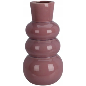 Vāze Home Styling Collection Bubble, 25 cm, rozā k