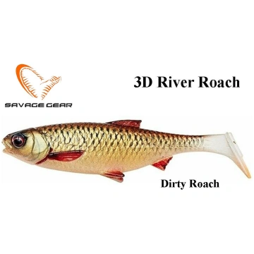 Gumijas zivis Savage Gear 3D River Roach Dirty Roa