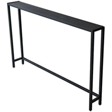 Generisch Slim Black Console Table Modern Narrow S