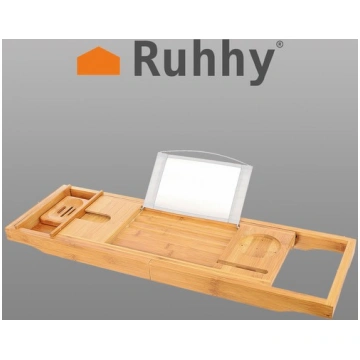 Ruhhy Bambusa vannas plaukts, izvelkams (75-112 cm