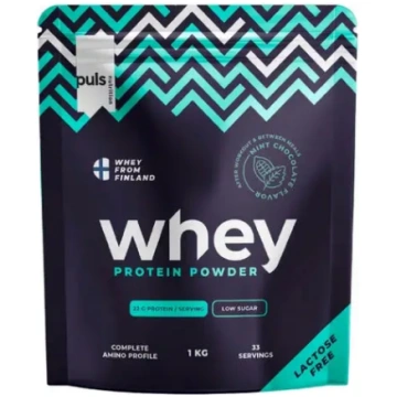 PULS WHEY pulveris (1 kg) bez laktozes - Mint Choc