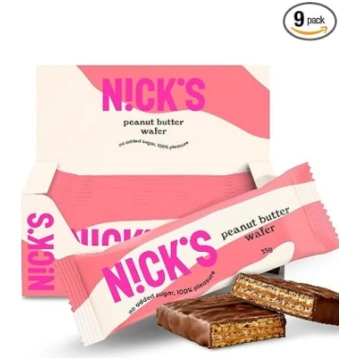 NICKS Bar zemas ogļhidrātu satura šokolādes vafeļu