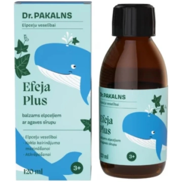 DR. PAKALNS Efeja plus balzams elpceļiem ar agaves