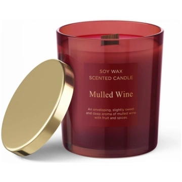 Aromātiskā svece ar koka degli Mulled Wine Bartek 