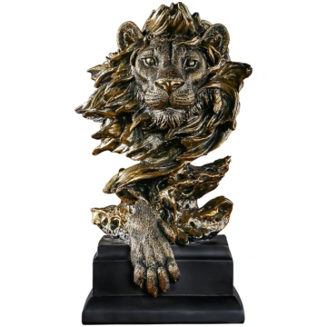 Yuaaoh Lauva galvas statuja Lauva skulptūra Dzīvni