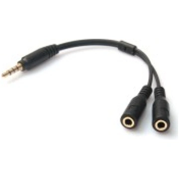 3.5mm Stereo Audio Male to 2 Female Headphone / Mi