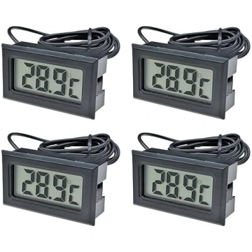 Digitālais LCD termometrs, temperatūras monitors a