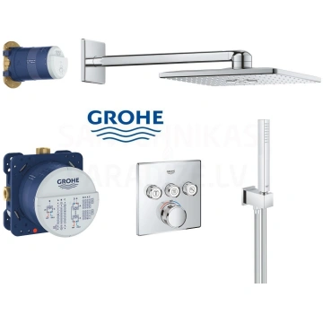 GROHE zemapmetuma termostata jaucējkrāns ar dušas