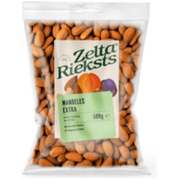 Mandeles Extra, Zelta Rieksts, 500g