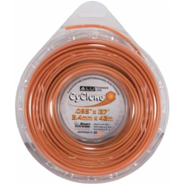 Stiprināta trimmera aukla CYCLONE ( 2.4 mm / 42 m 