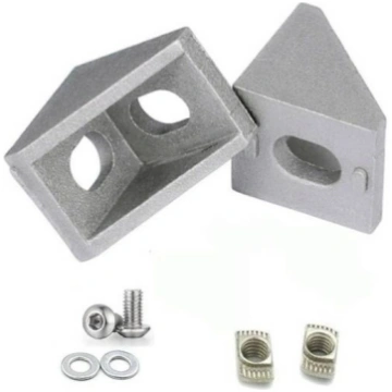 Corner bracket 20x20mm M4 for aluminum profiles 20