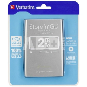 Verbatim Store n Go 2,5 2TB USB 3.0 silver