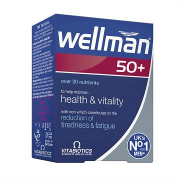 WELLMAN 50+, 30 tabletes Vitabiotics Ltd