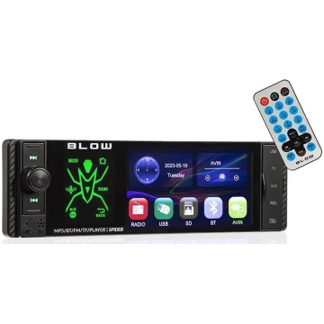Radio BLOW SPIDER 4" RDS RGB MP5/USB/micro SD/BLUE
