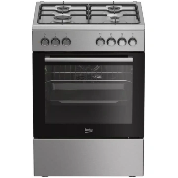 Gāzes plīts BEKO FBE62130GXDN 60 cm nerūsējošā tēr