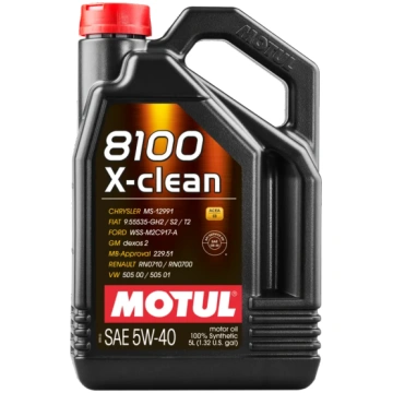 Motoreļļa 8100 X-clean 5W40 5L C3 MOTUL 102051