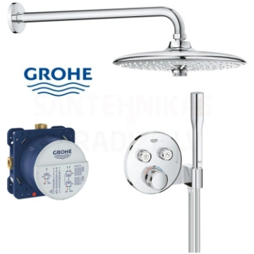 GROHE zemapmetuma termostata jaucējkrāns ar dušas