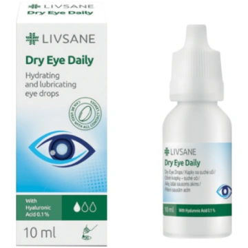 LIVSANE Dry Eye Daily acu pilieni 10ml