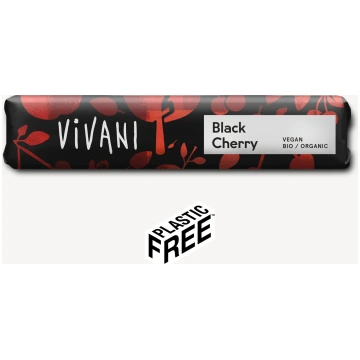 Vivani BIO Black Cherry melnās šokolādes batoniņš 