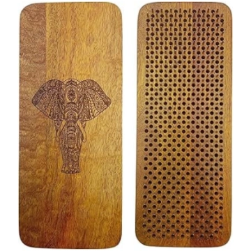 Sadhu Elephant Mango Wood Board - ar rokām darināt