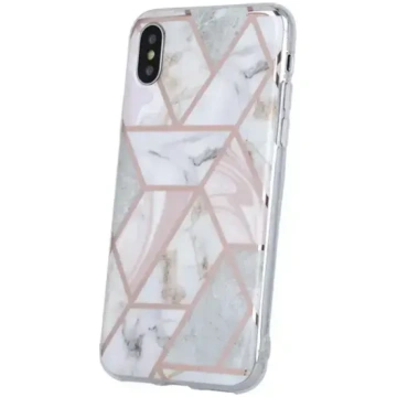 Fusion Geometric Marble silikona vāks Apple iPhone