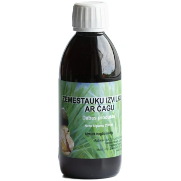 Zemestauku izvilkums ar čagu 250ml (PVD uztura bag