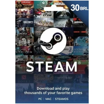Brazīlija Steam 30 BRL Dāvanu Karte MISSING